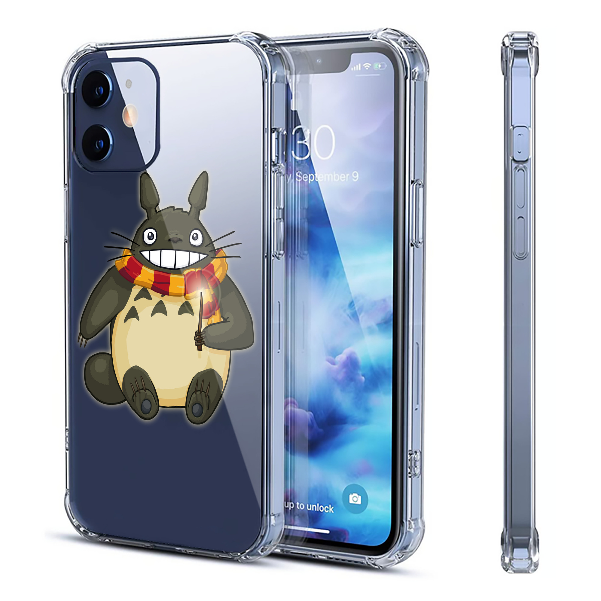 （画像用） となりのトトロ 草壁メイ 草壁サツキ My Neighbor Totoro Satsuki Kusakabe Mei Kusakabe 【iPhone 12シリーズ対応】透明スマホケース（クリアソフトケース）